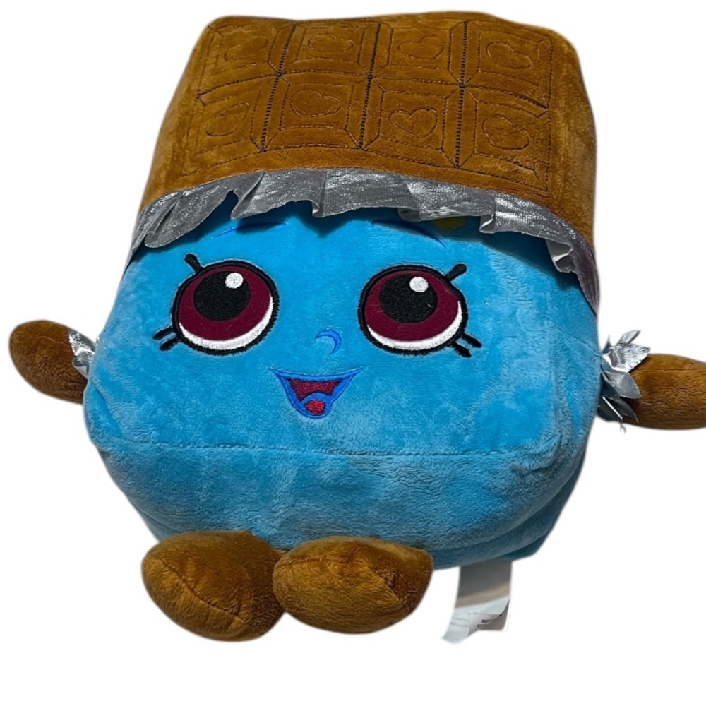 Shopkins CHEEKY CHOCOLATE CANDY BAR 12" Pillow Plush STUFFED ANIMAL Toy - Picture 2 of 6